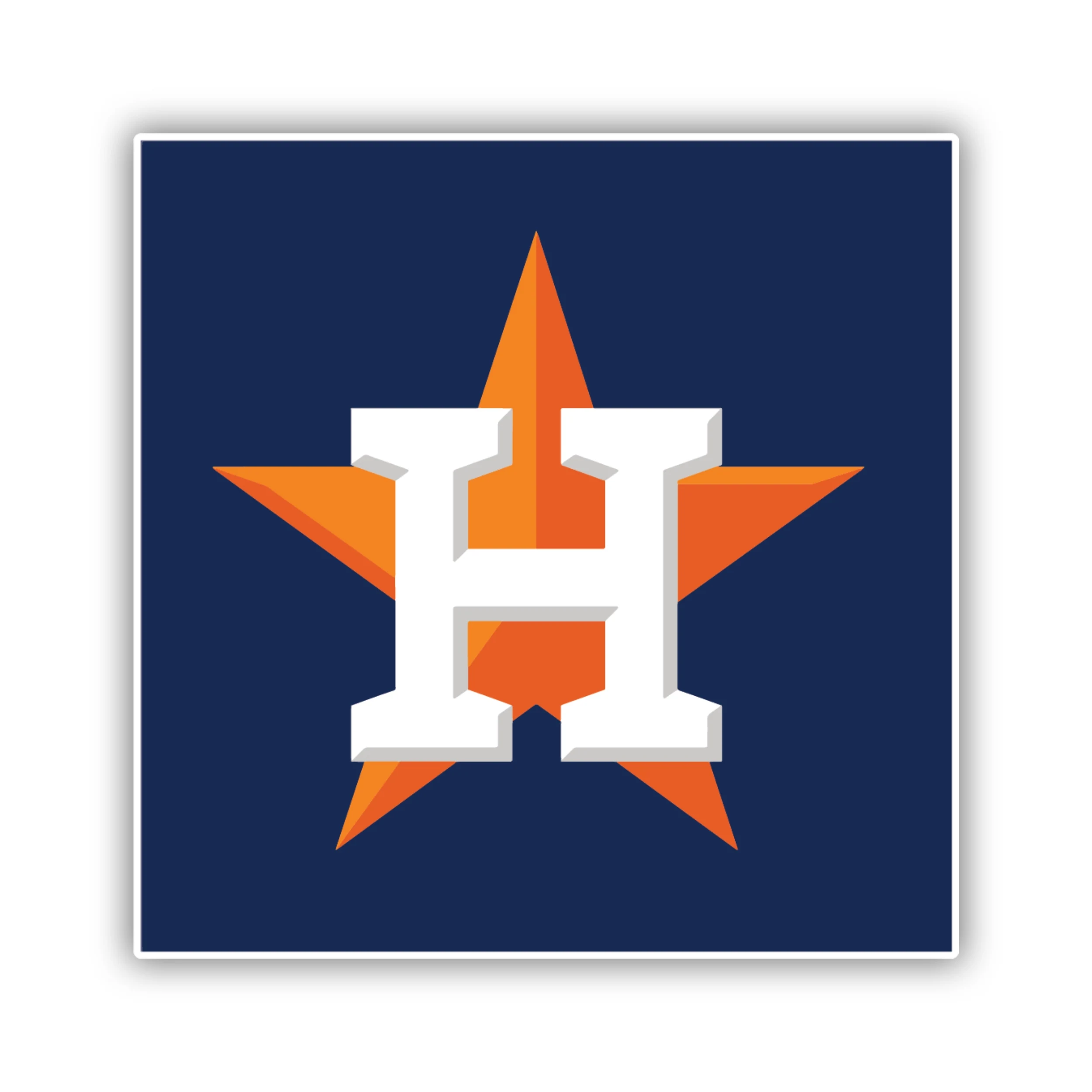 Houston Astros - Blue Square - Temporary Tattoo