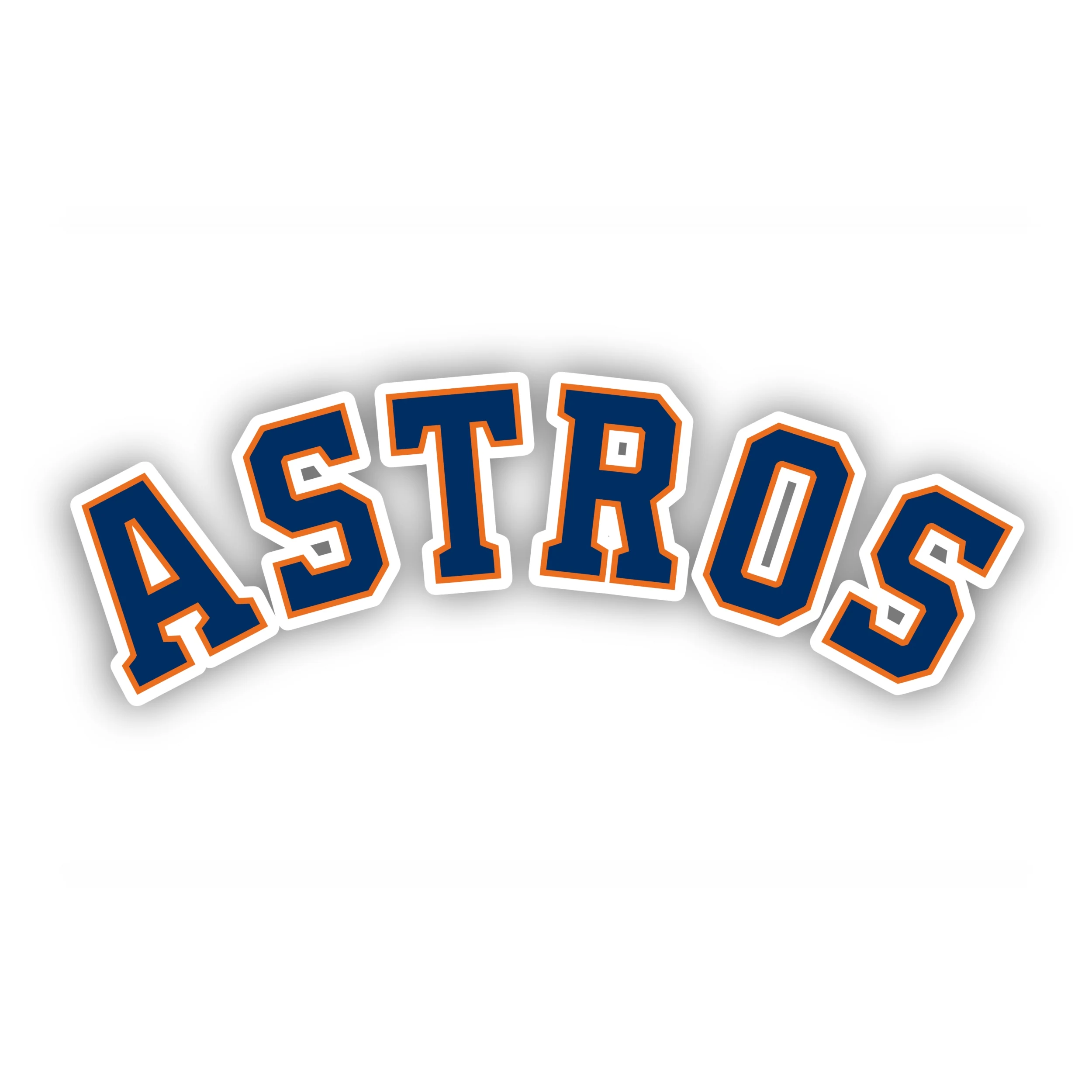Houston Astros - Curved Astros - Iron On DTF Transfer - Custom Size
