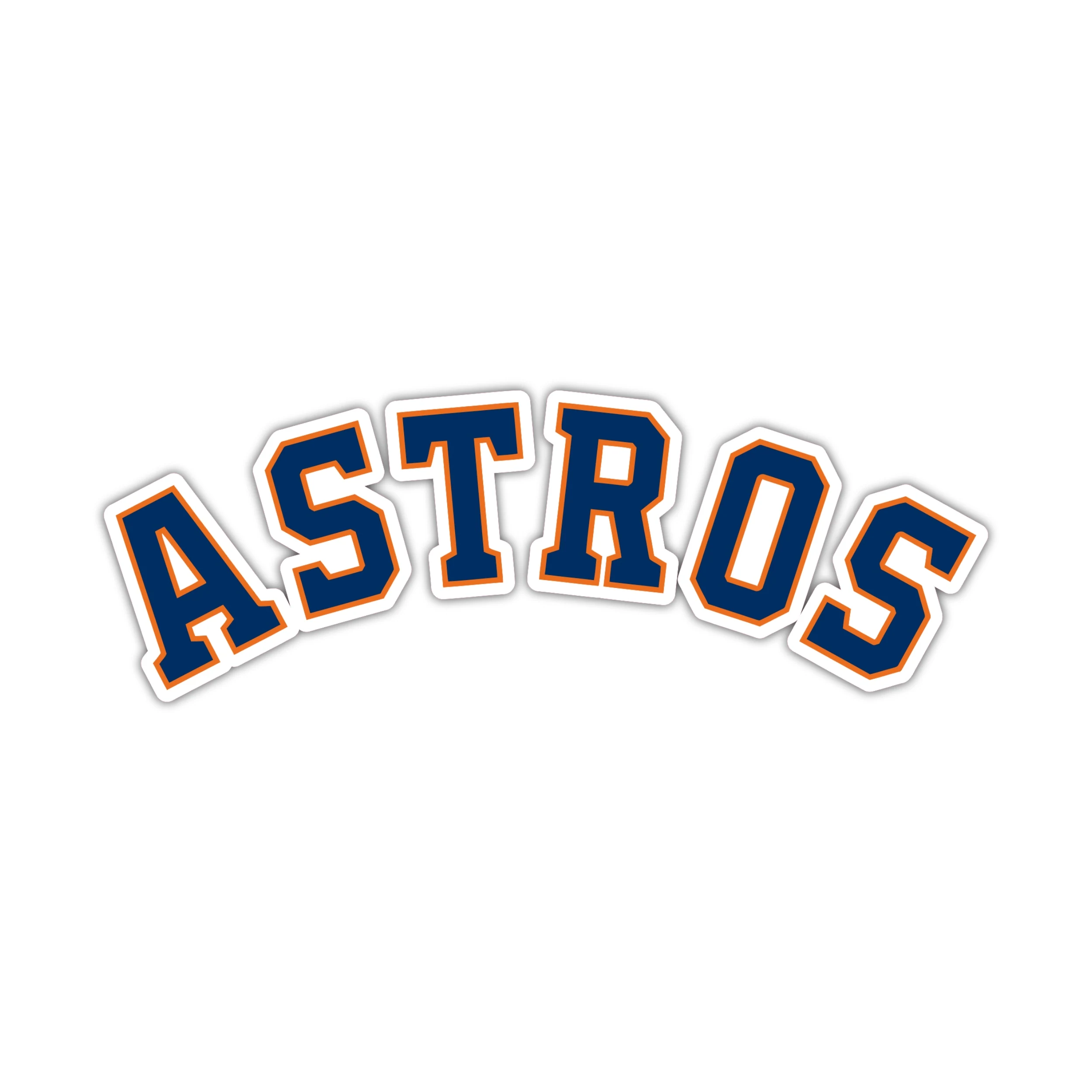Houston Astros - Curved Astros - Temporary Tattoo