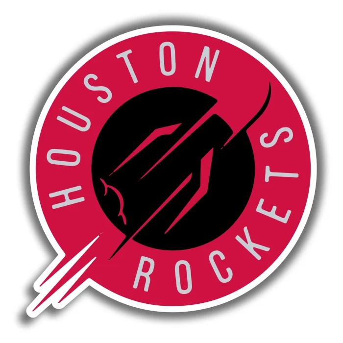 Houston Rockets – Red And Black Circle – Iron On DTF Transfer – Custom ...