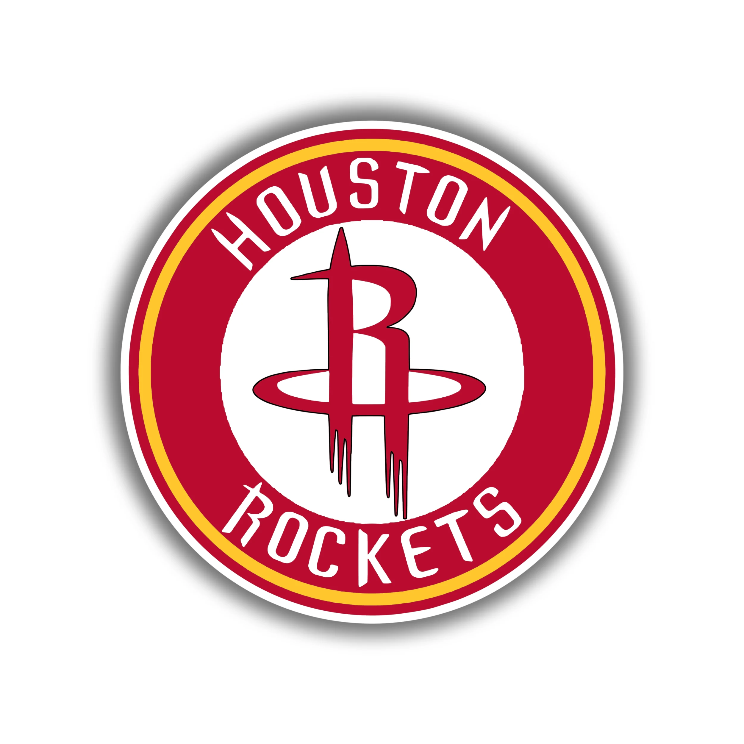 Houston Rockets - Red Circle With R - Temporary Tattoo