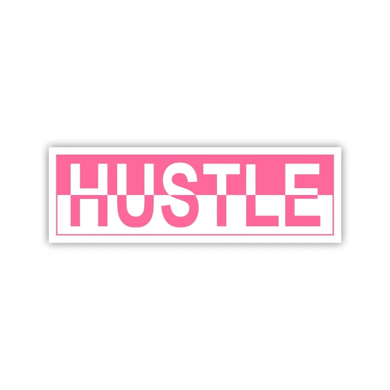 Hustle Full Color Vinyl Decal