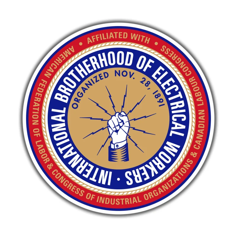 IBEW Symbol - Iron On DTF Transfer - Custom Size