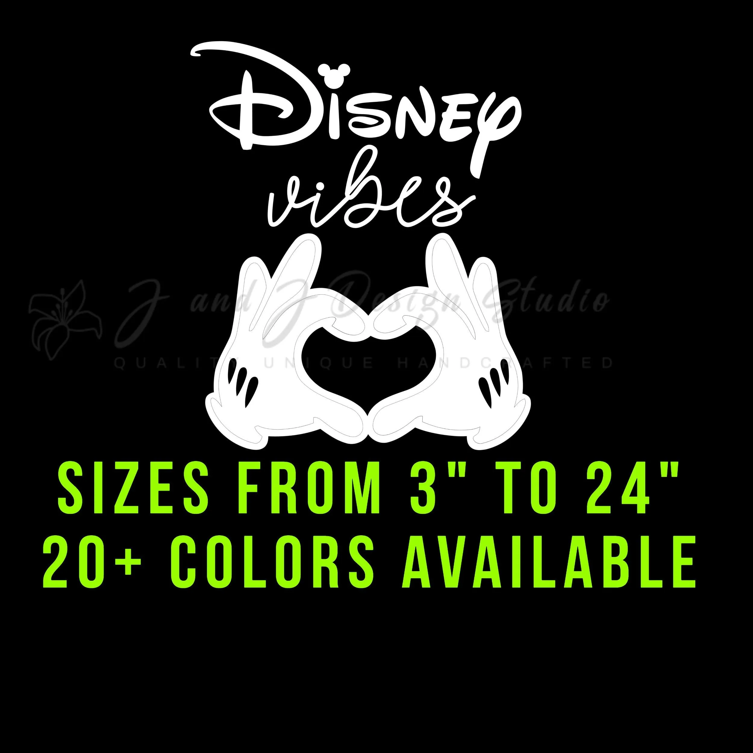 Disney Vibes Vinyl Decal - Custom Size