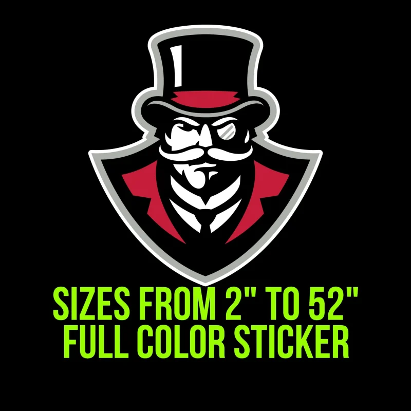 Austin Peay Governors - Image 2 - Full Color Vinyl Decal - Custom Size