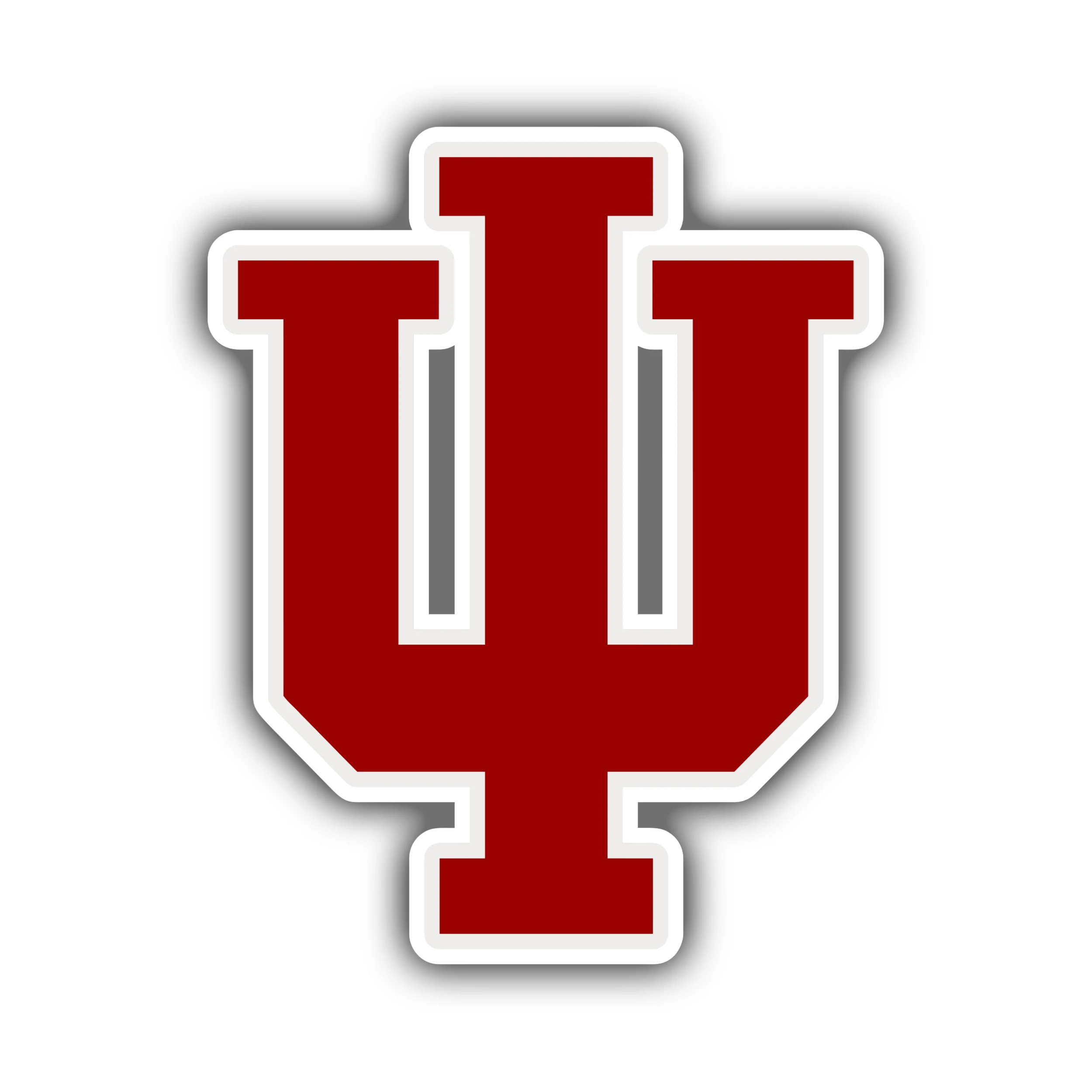 Indiana Hoosiers - Red IU - Iron On DTF Transfer - Custom Size