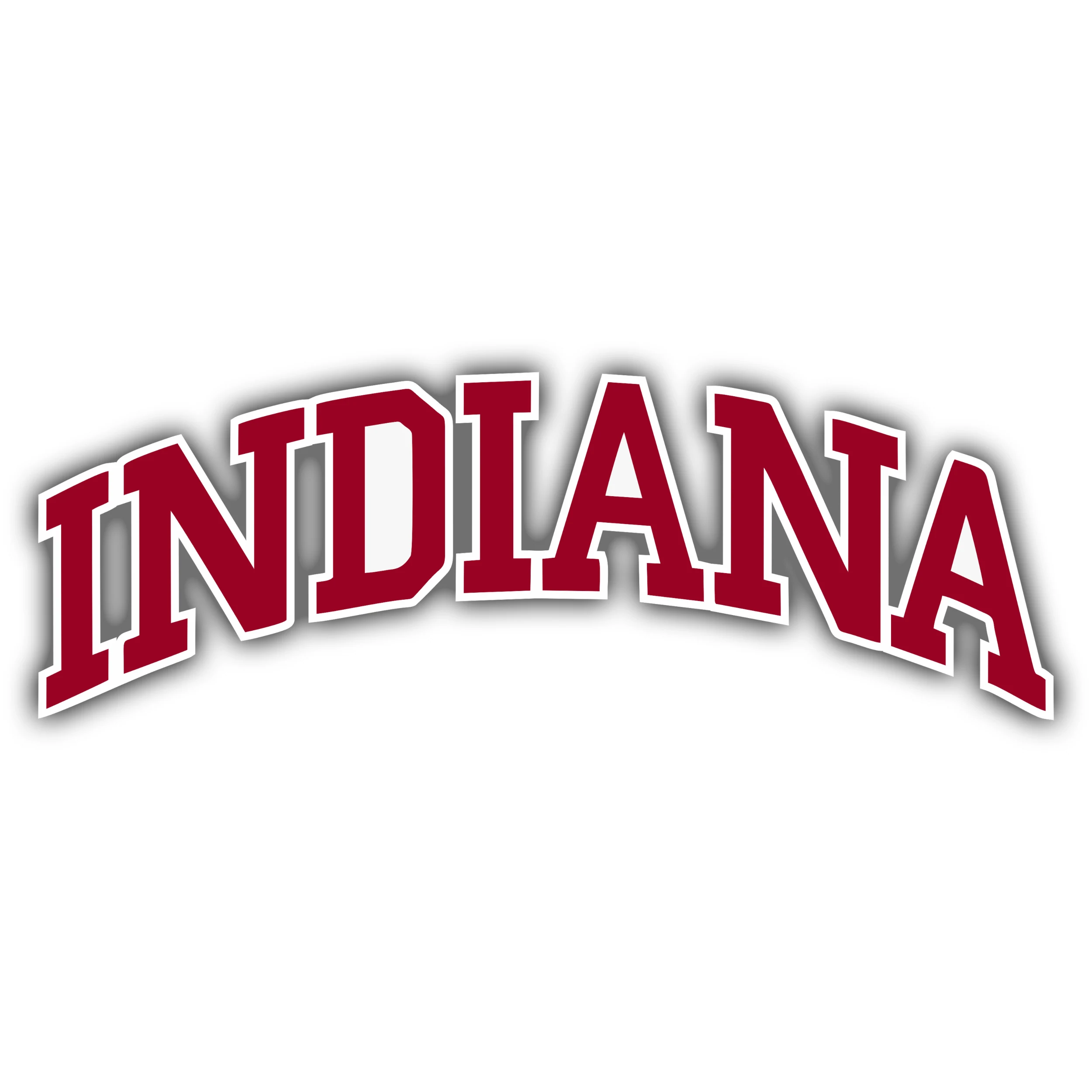 Indiana Hoosiers - Red Lettering - Iron On DTF Transfer - Custom Size