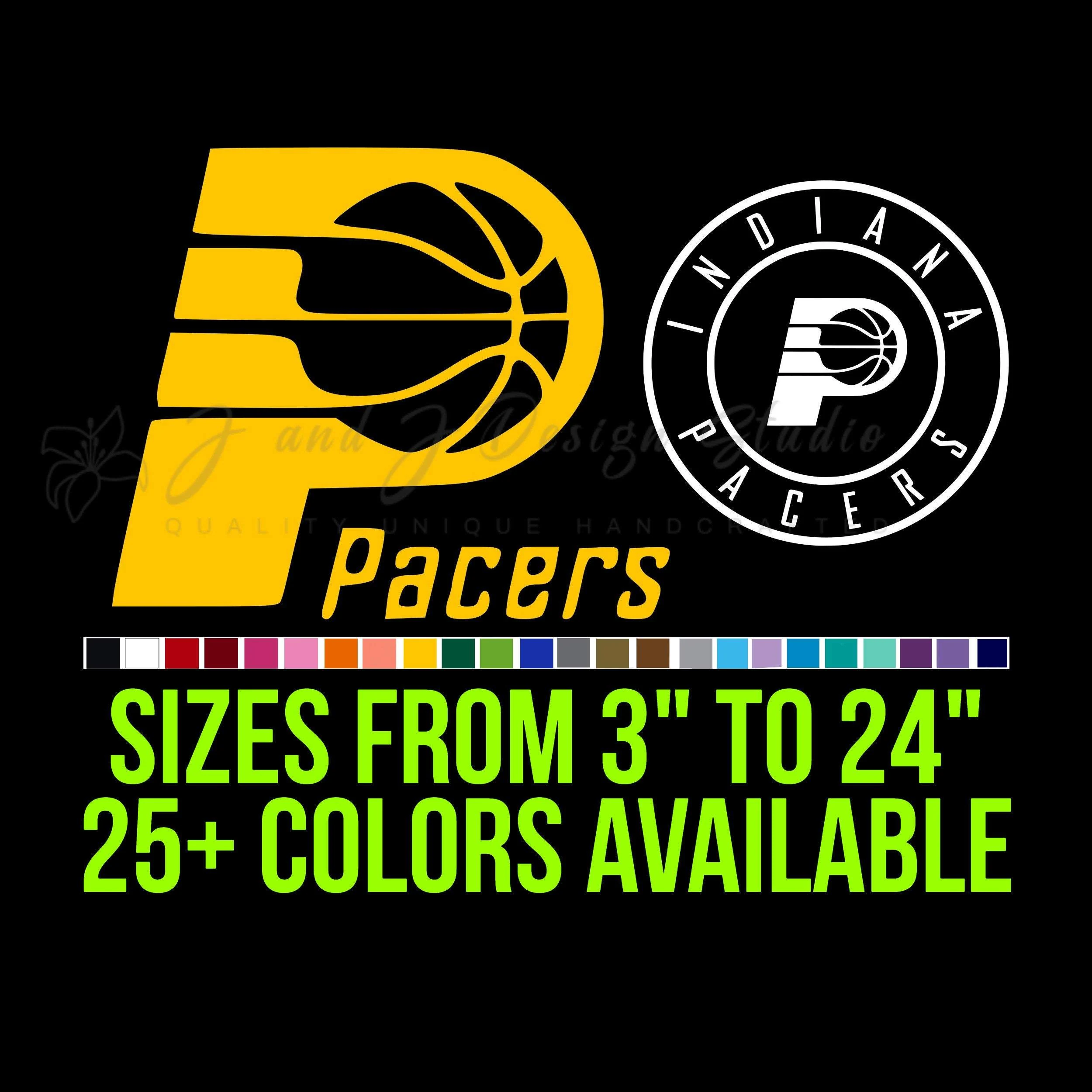 Indiana Pacers Vinyl Decal - Custom Size