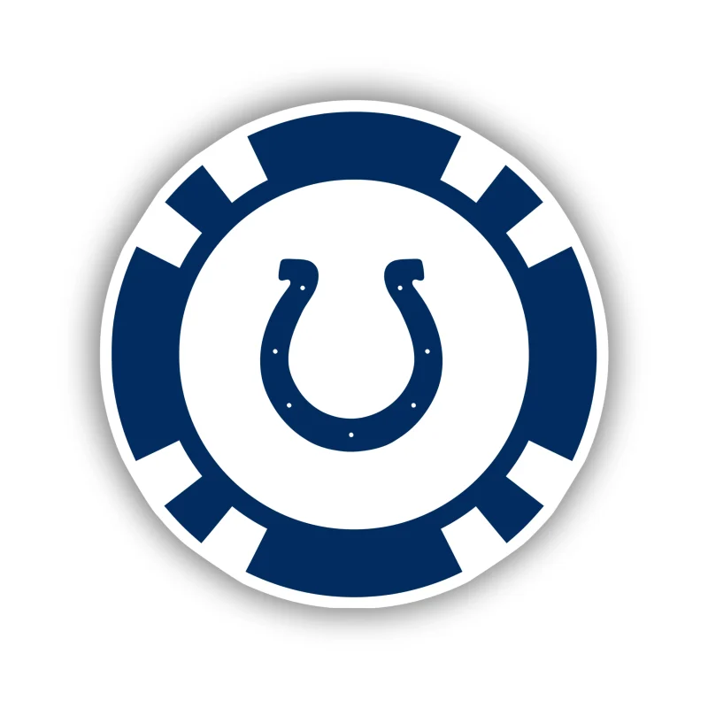 Indianapolis Colts Full Color Vinyl Sticker - Custom Size