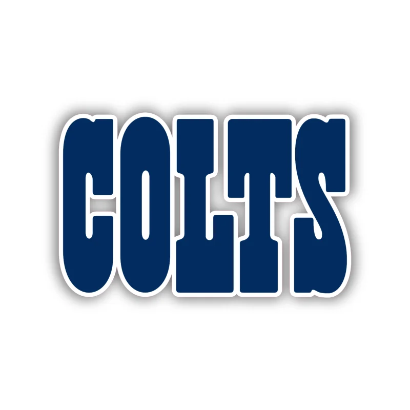 Indianapolis Colts Full Color Vinyl Sticker - Custom Size