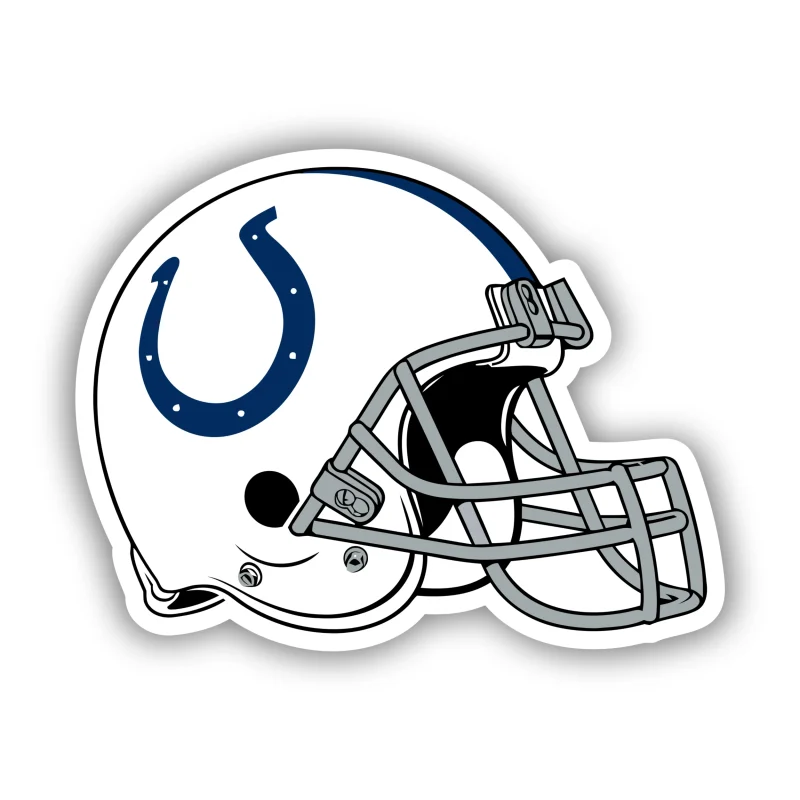 Indianapolis Colts - Helmet - Iron On DTF Transfer - Custom Size