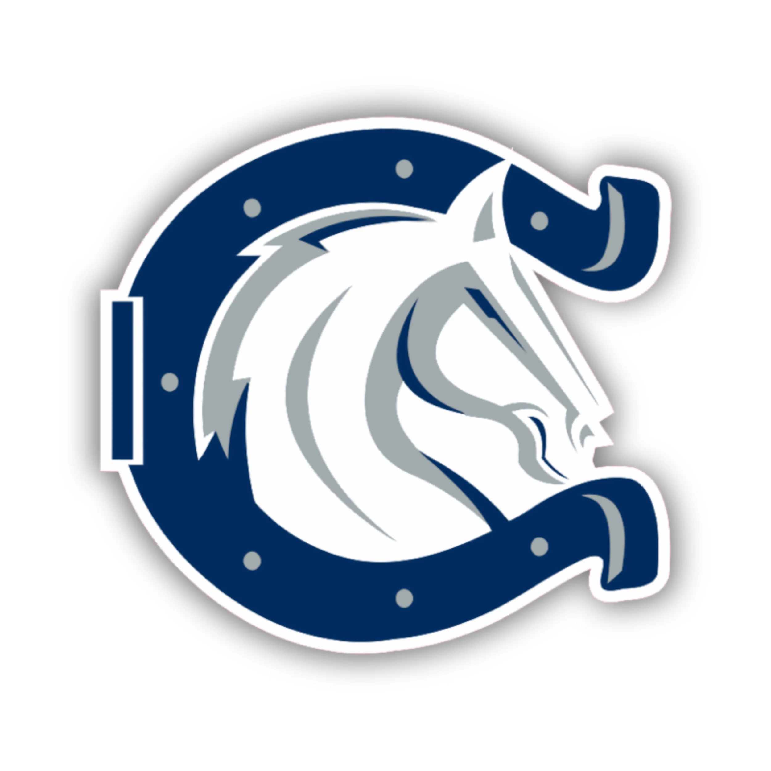Indianapolis Colts - Horseshoe with Horse - Iron On DTF Transfer - Custom Size