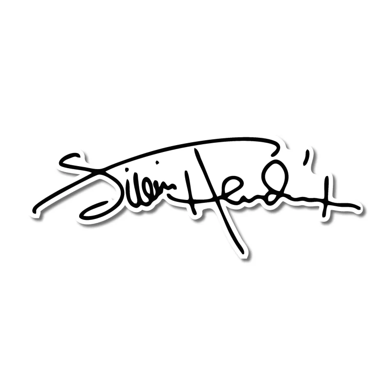 Jimi Hendrix Full Color Vinyl Decal - Custom Size