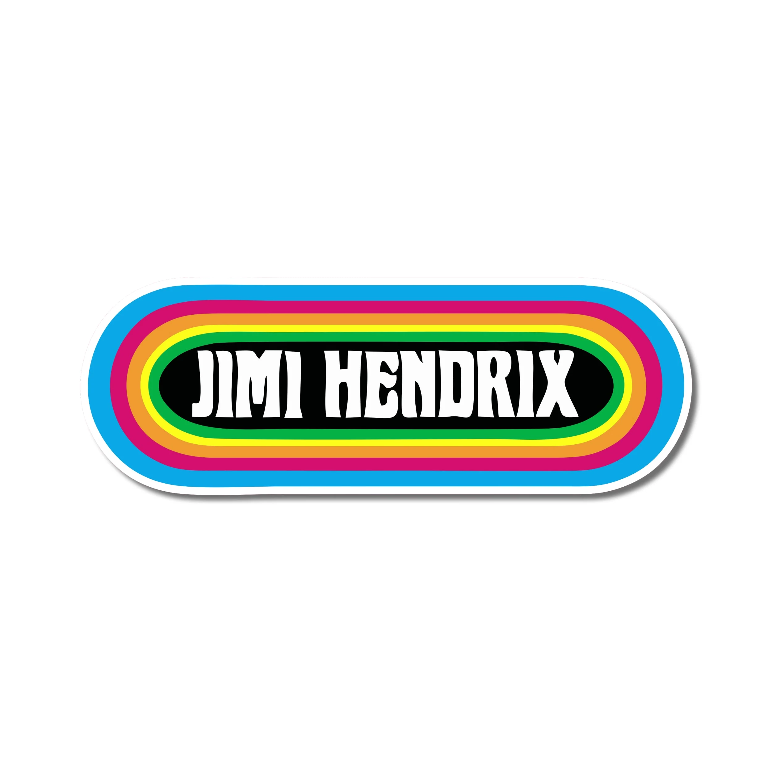 Jimi Hendrix Full Color Vinyl Decal - Custom Size