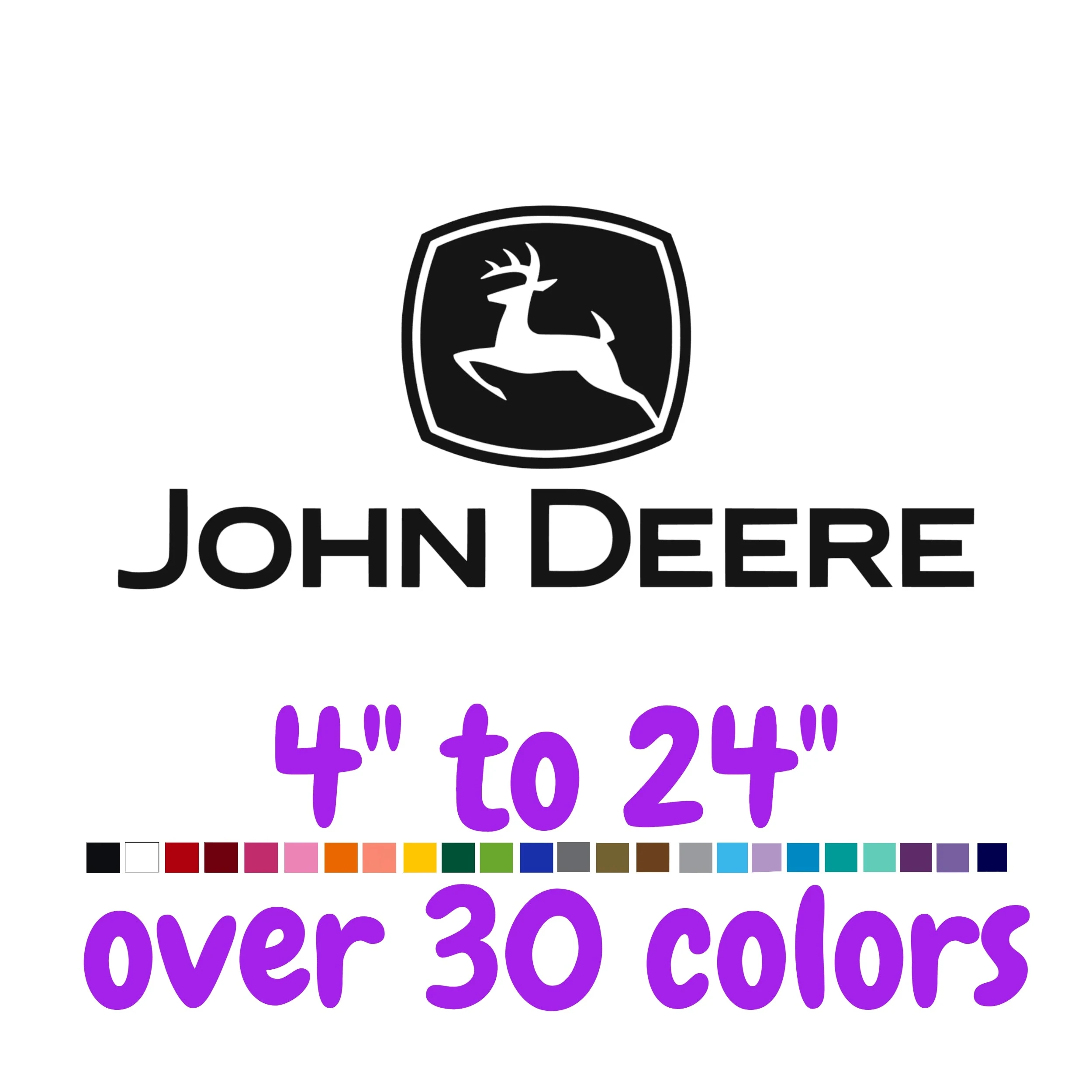 John Deere Vinyl Decal - Custom Size