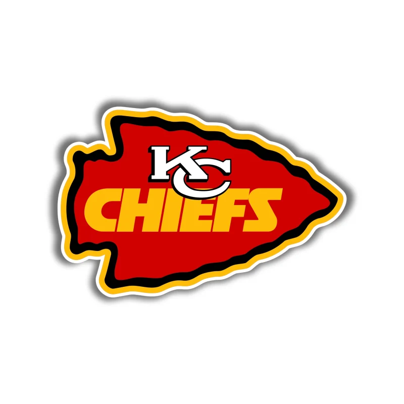 Kansas City Chiefs Red Arrowhead - Iron On DTF Transfer - Custom Size
