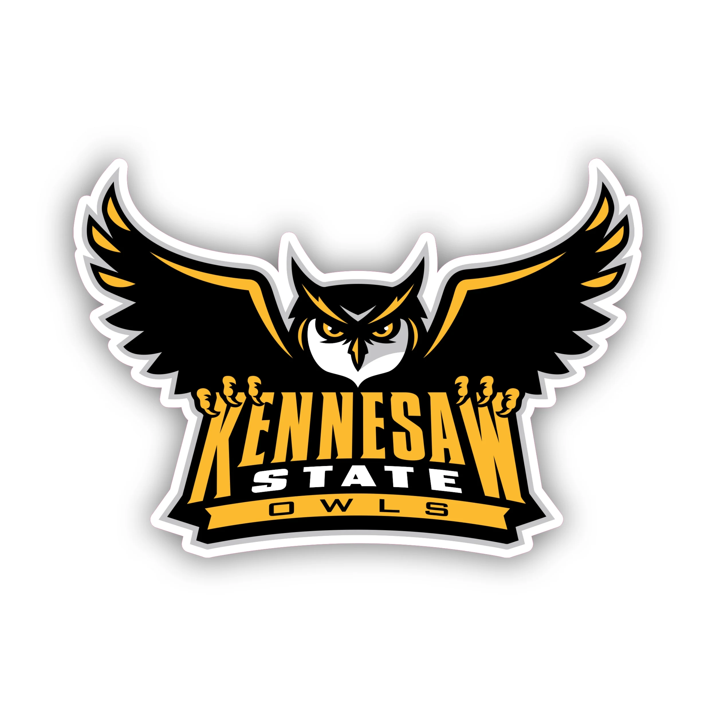 Kennesaw State Owls - Full Color Vinyl Decal - Custom Size