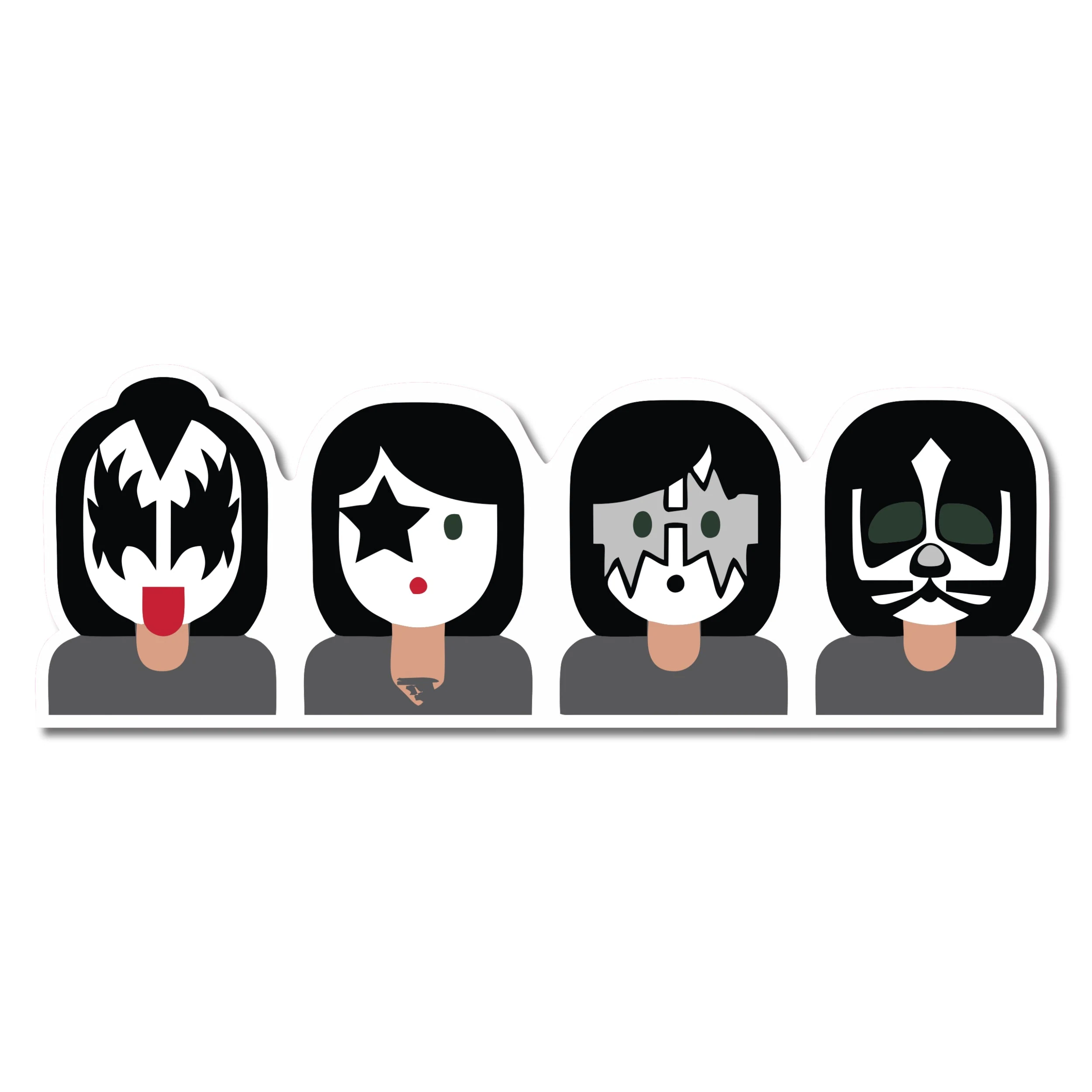 KISS Full Color Vinyl Decal - Custom Size