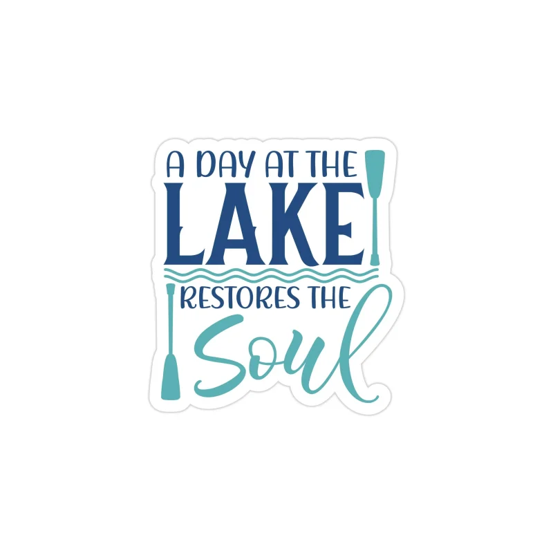 Lake Full Color Vinyl Decal - Custom Size