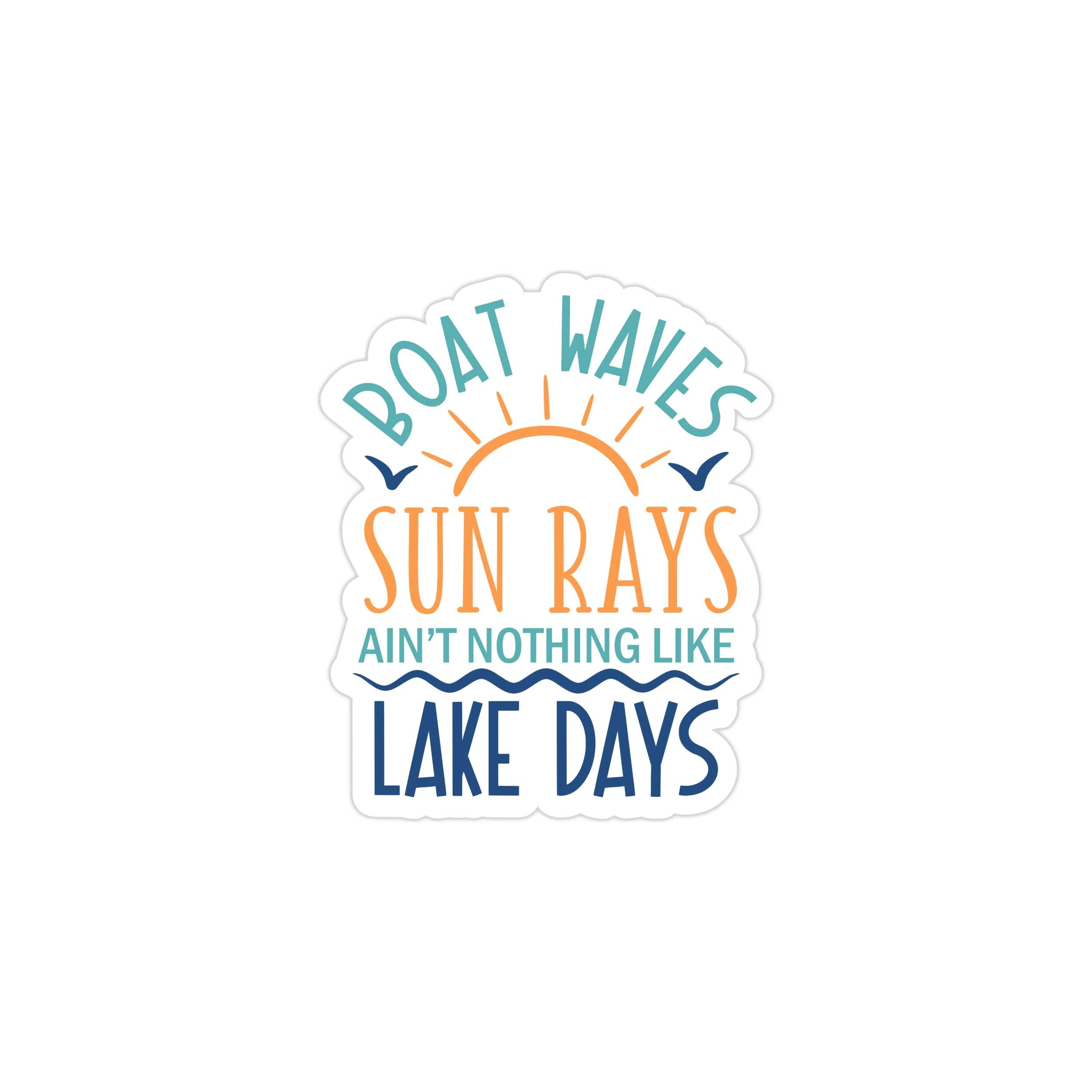 Lake Full Color Vinyl Decal - Custom Size