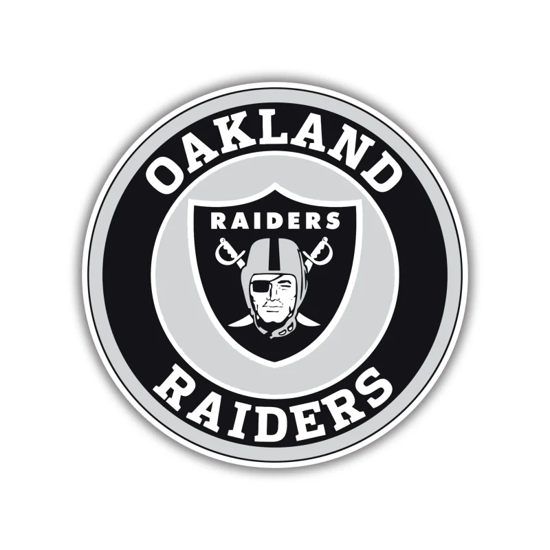 Las Vegas Raiders - Circle Logo - Temporary Tattoo