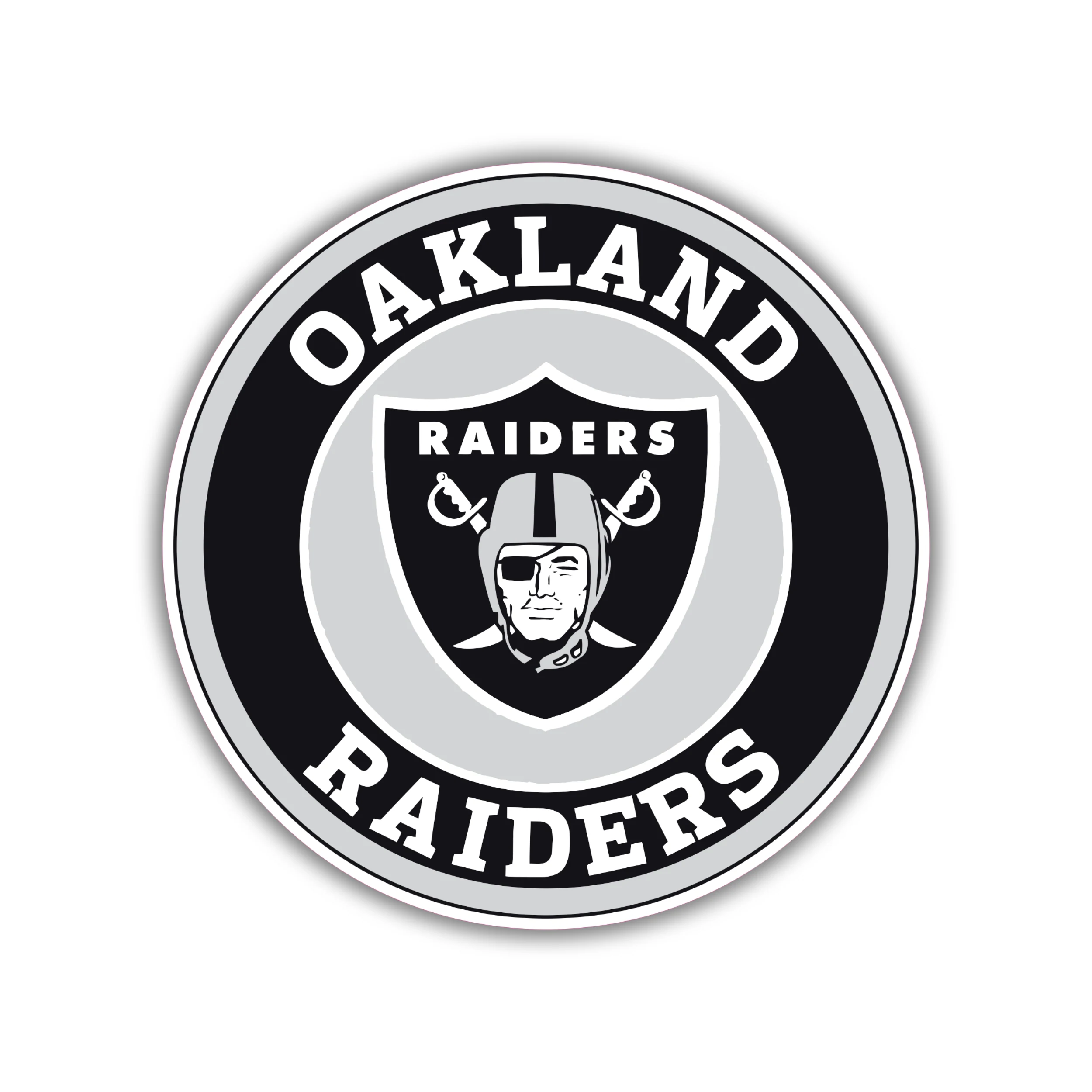 Las Vegas Raiders - Circle Logo - Temporary Tattoo