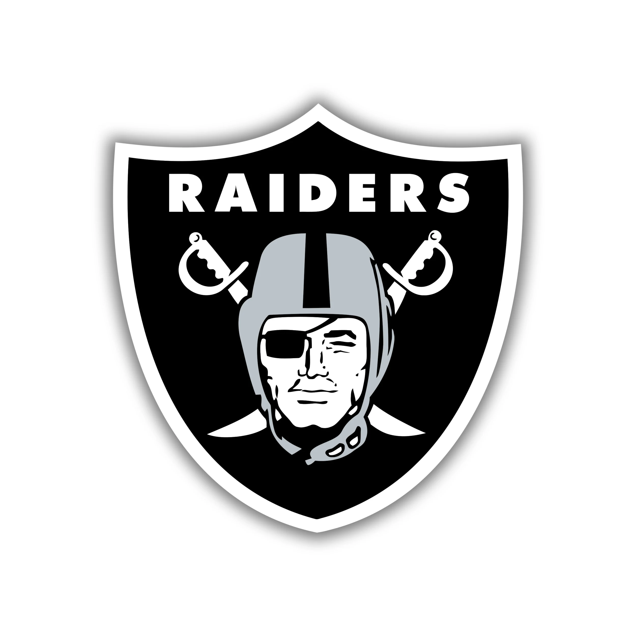 Las Vegas Raiders Full Color Vinyl Sticker - Custom Size