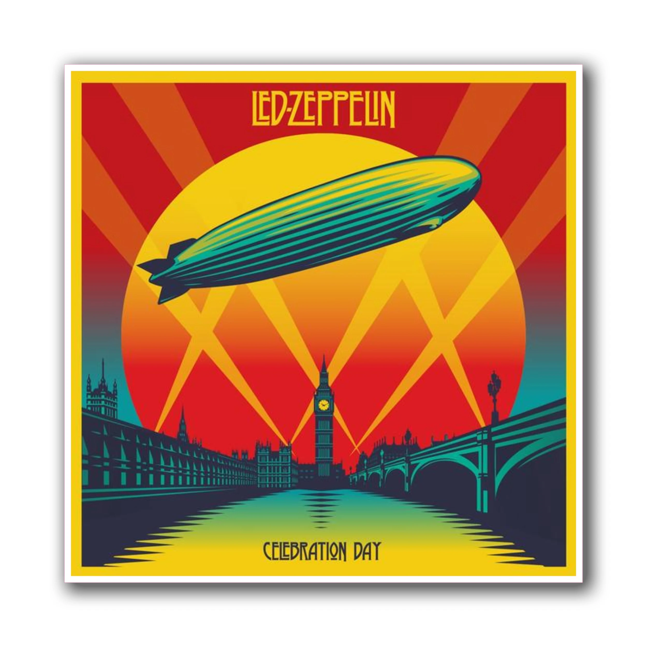 Led Zeppelin Album Cover Full Color Vinyl Decal - Custom Size