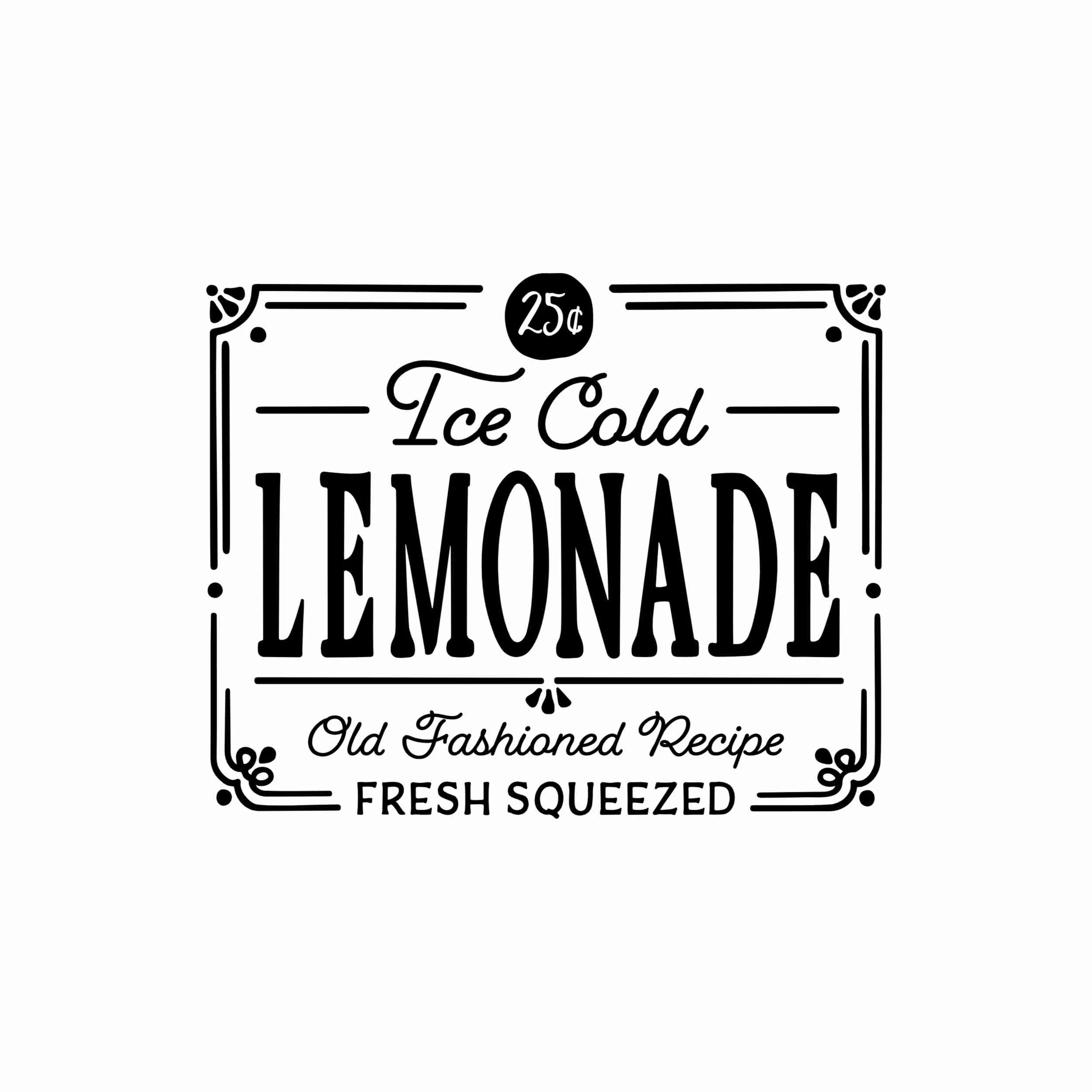 Lemonade Vinyl Decal - Custom Size