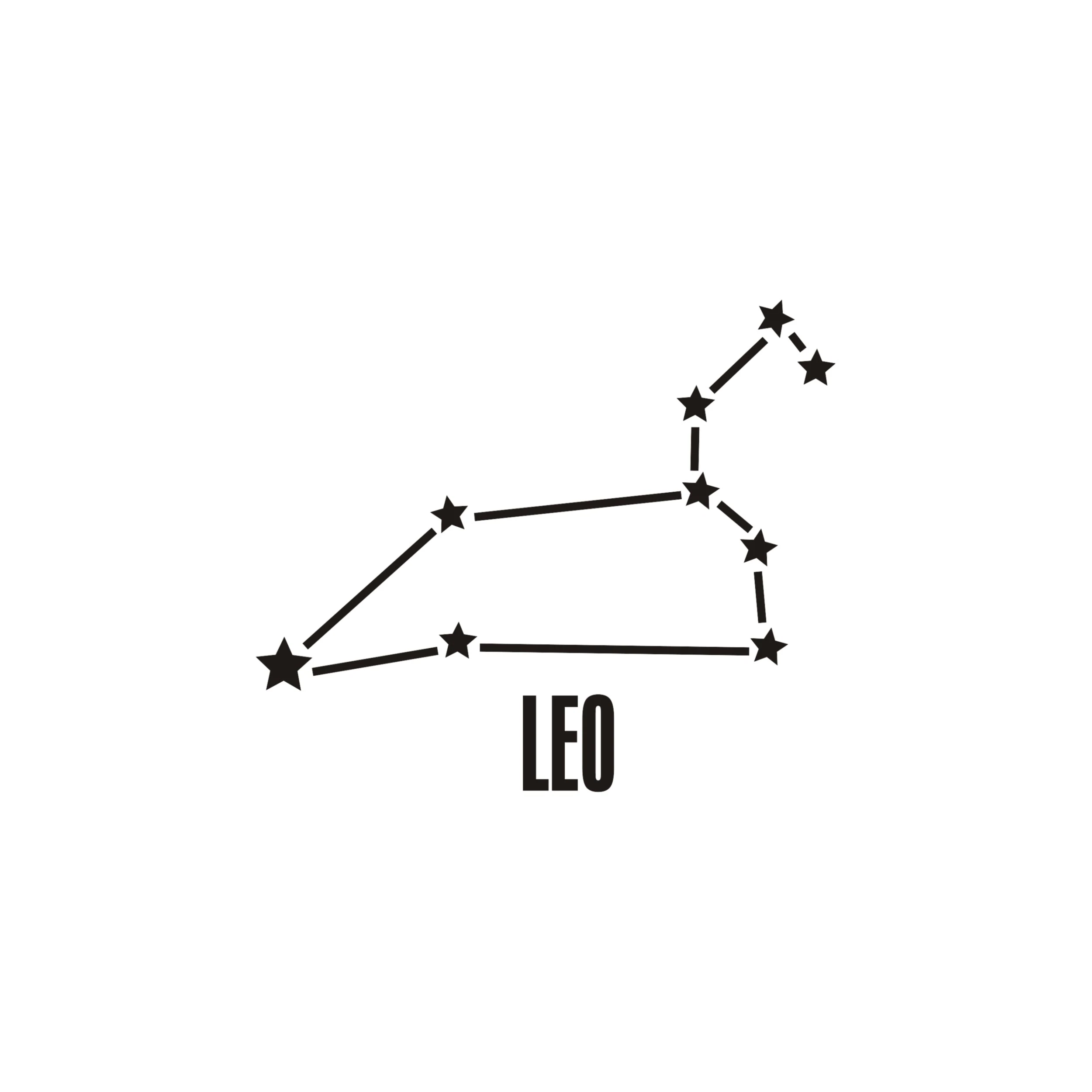 Leo Horoscope Vinyl Decal - Custom Size