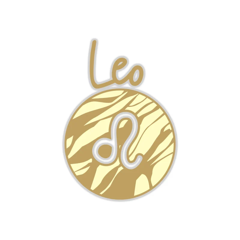 Leo Marble - Full Color Vinyl Decal - Custom Size