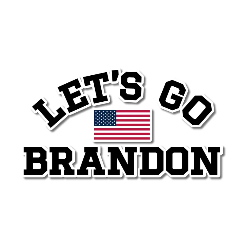 Let's Go Brandon Full Color Vinyl Decal - Custom Size