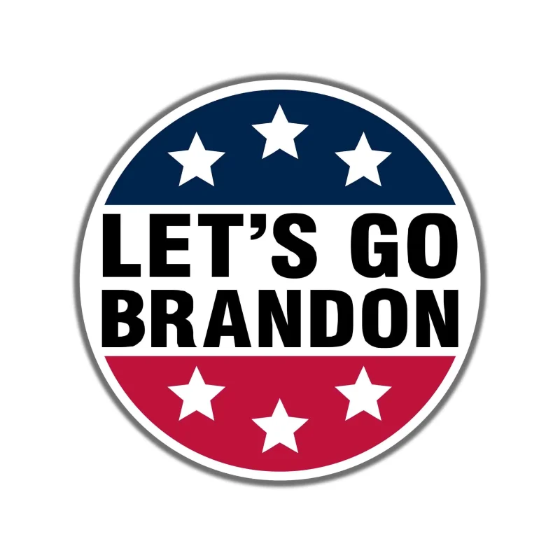 Let's Go Brandon Full Color Vinyl Decal - Custom Size
