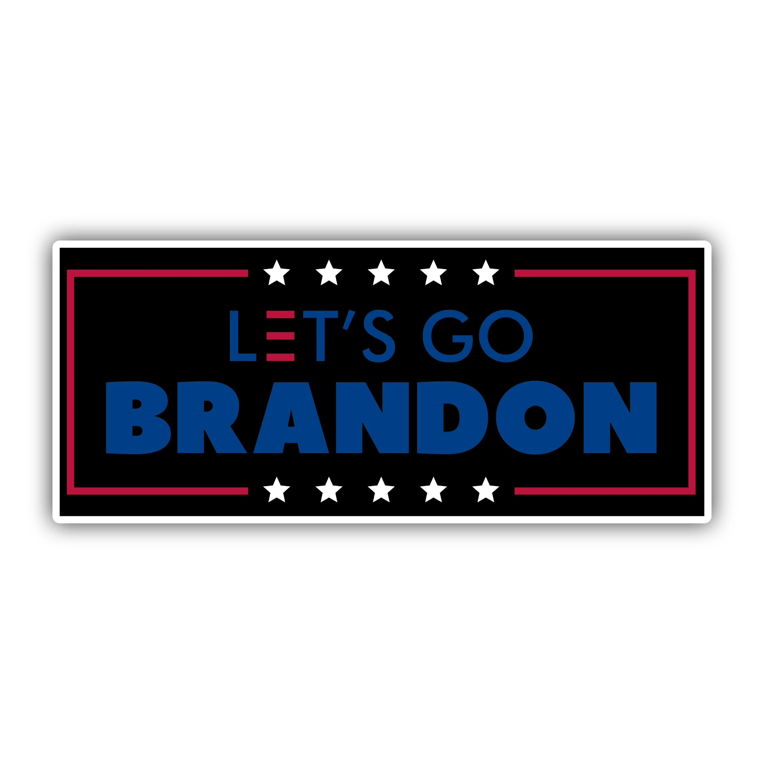 Let's Go Brandon Full Color Vinyl Decal - Custom Size