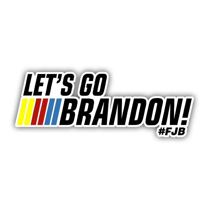 Let's Go Brandon Full Color Vinyl Decal - Custom Size