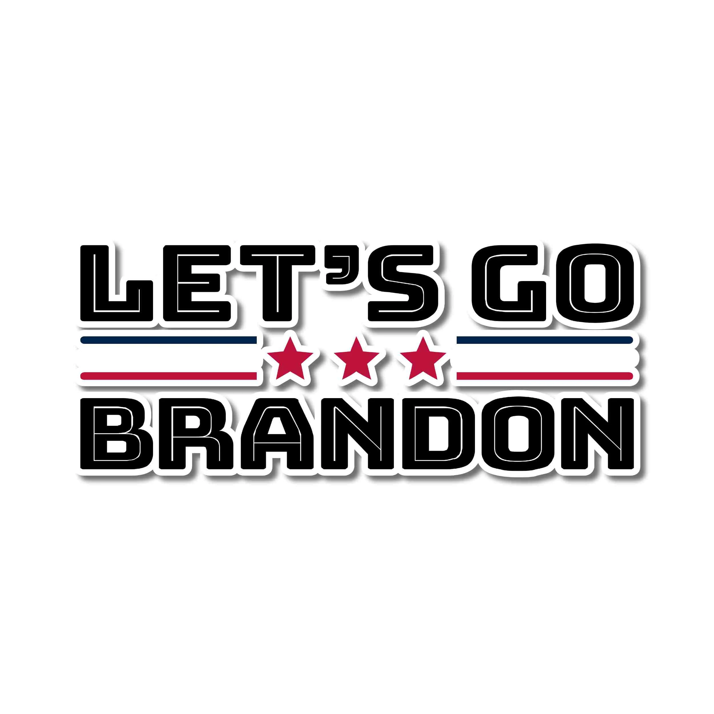 Let's Go Brandon Full Color Vinyl Decal - Custom Size