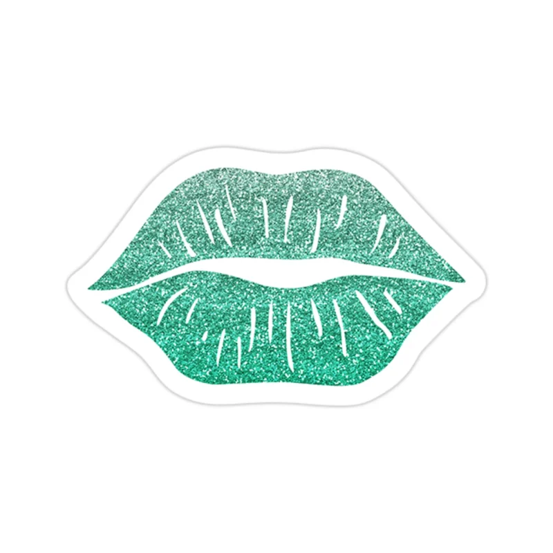 Lips - Full Color Vinyl Sticker - Custom Size