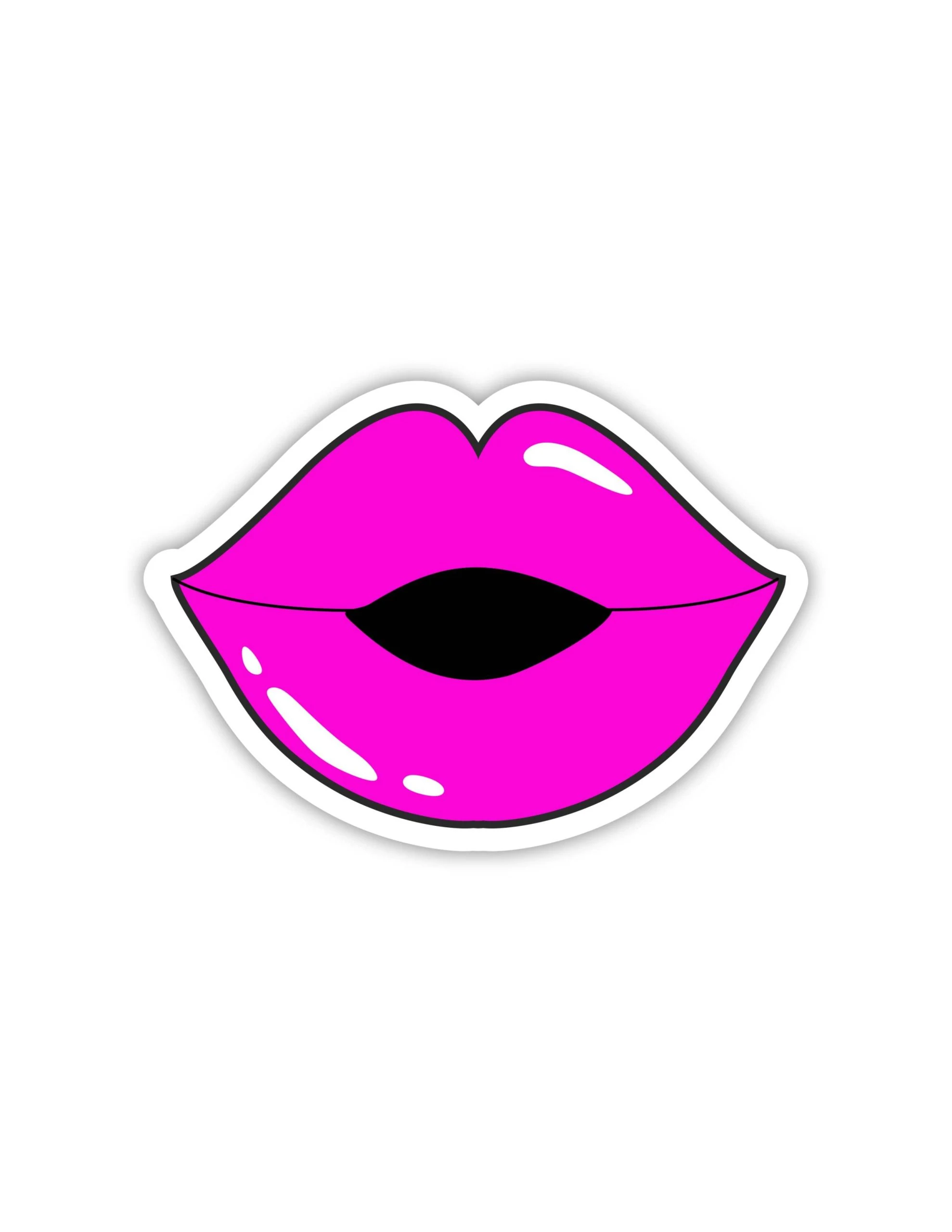 Lips - Full Color Vinyl Sticker - Custom Size