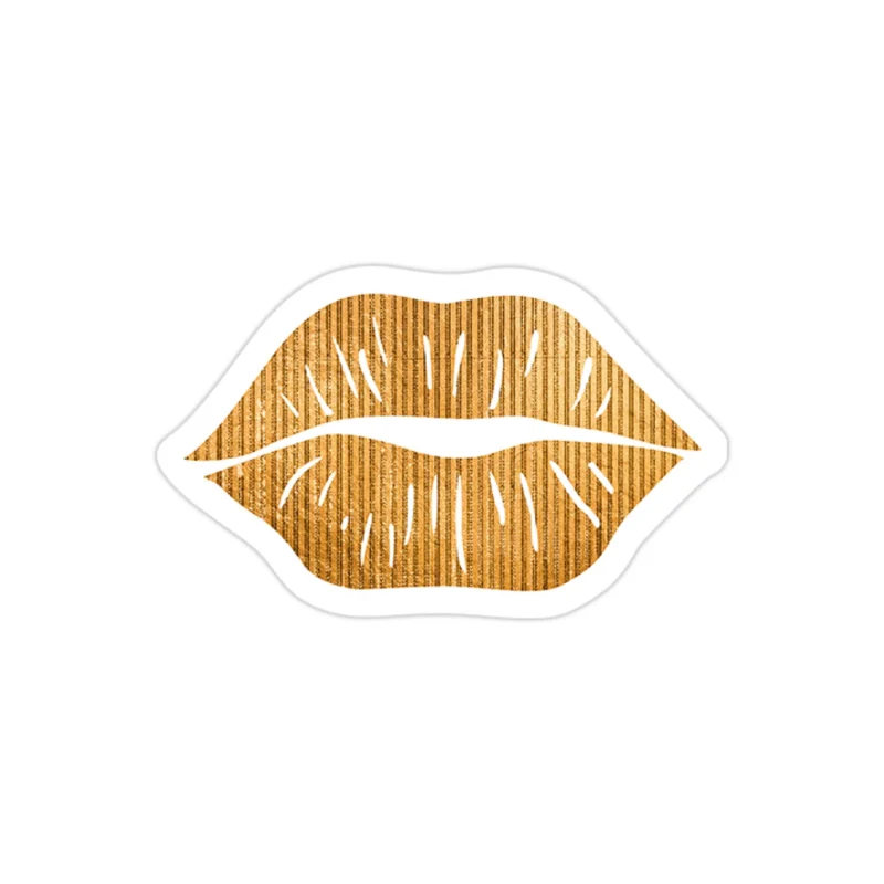 Lips - Full Color Vinyl Sticker - Custom Size