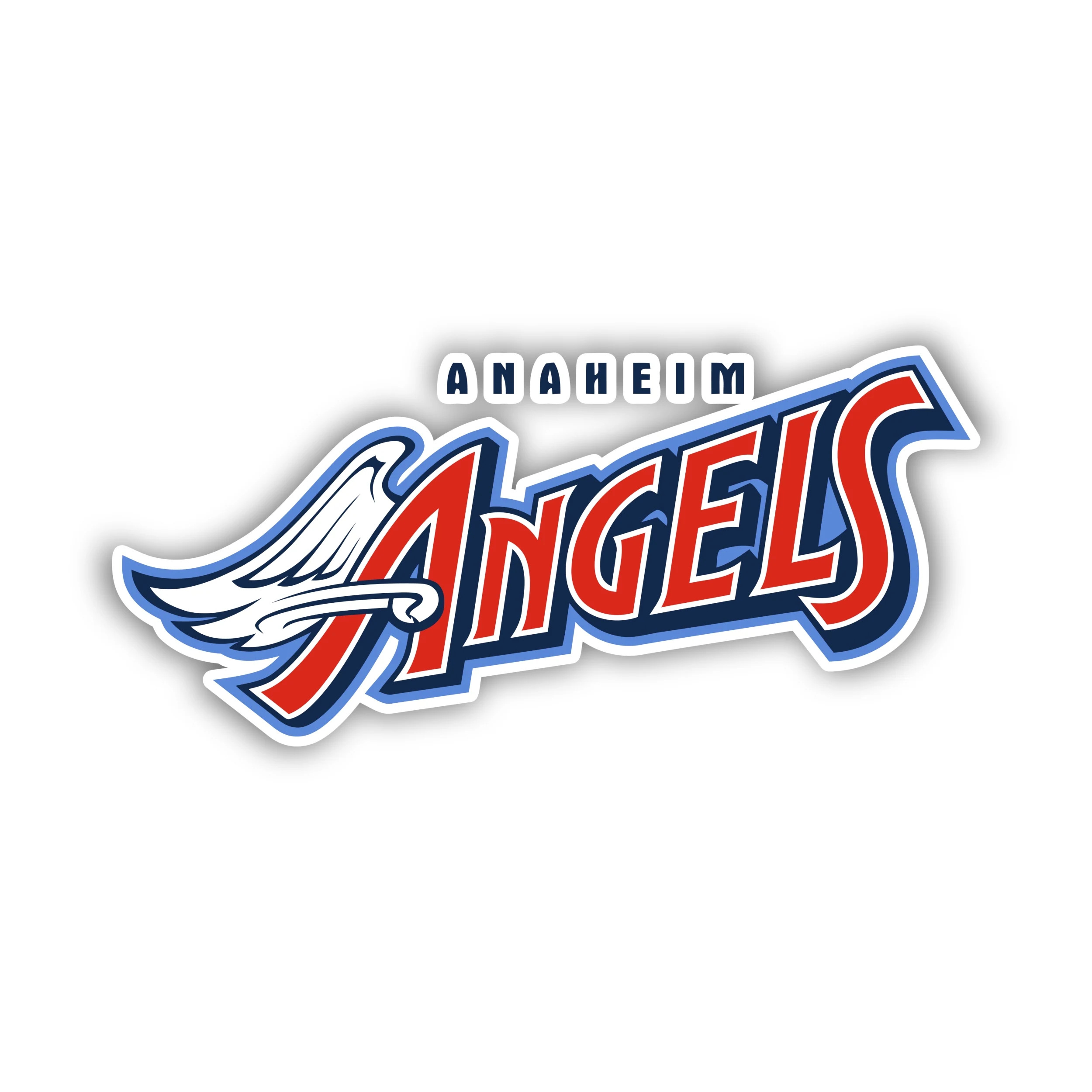 Los Angeles Angels - Angels With Wings - Iron On DTF Transfer - Custom Size