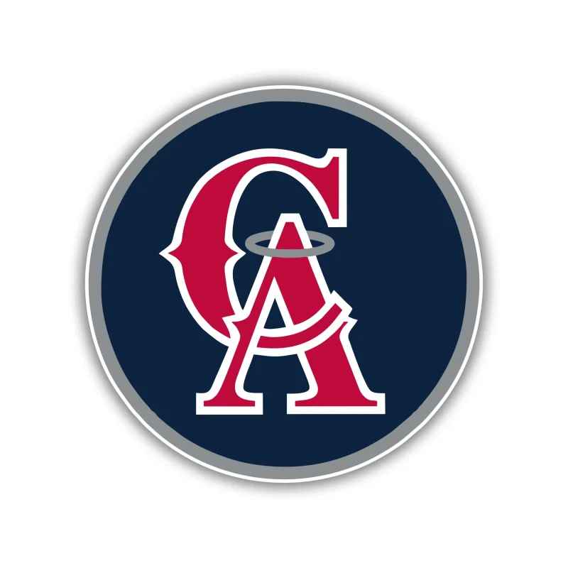 Los Angeles Angels - Blue Circle - Temporary Tattoo