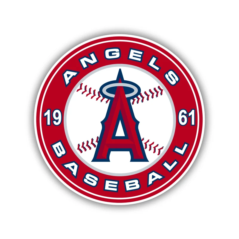 Los Angeles Angels - Circle - Iron On DTF Transfer - Custom Size