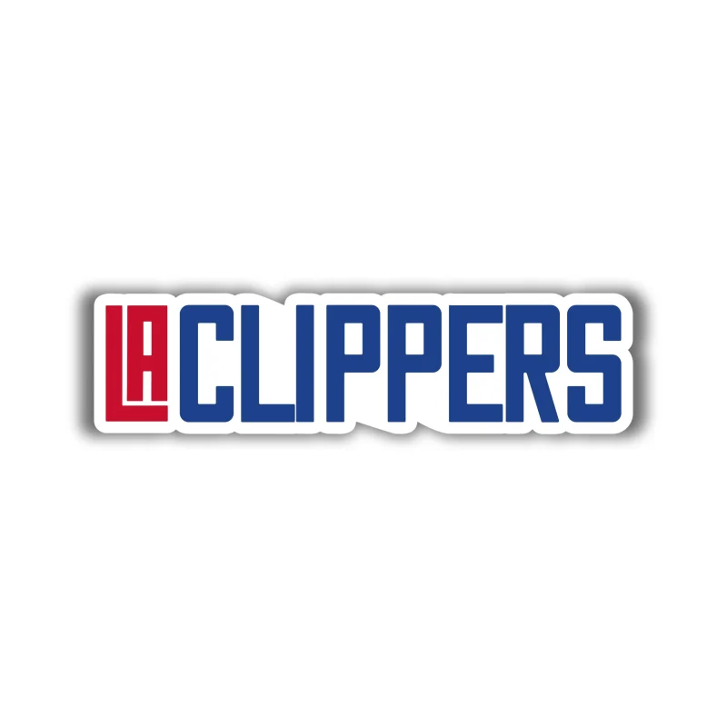 Los Angeles Clippers - Blue And Red Name - Temporary Tattoo