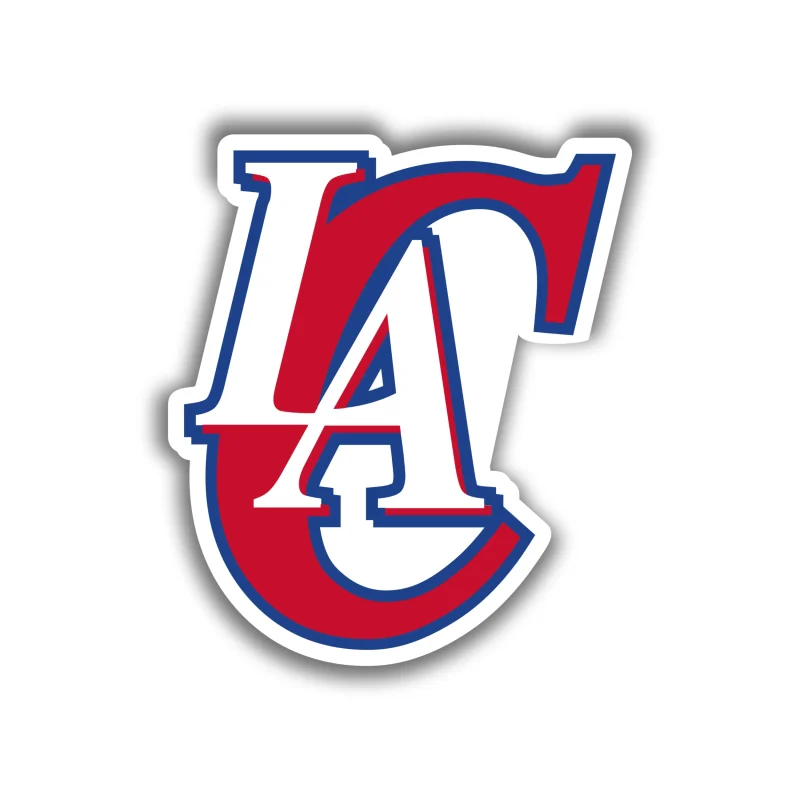 Los Angeles Clippers - LA With Red C - Temporary Tattoo