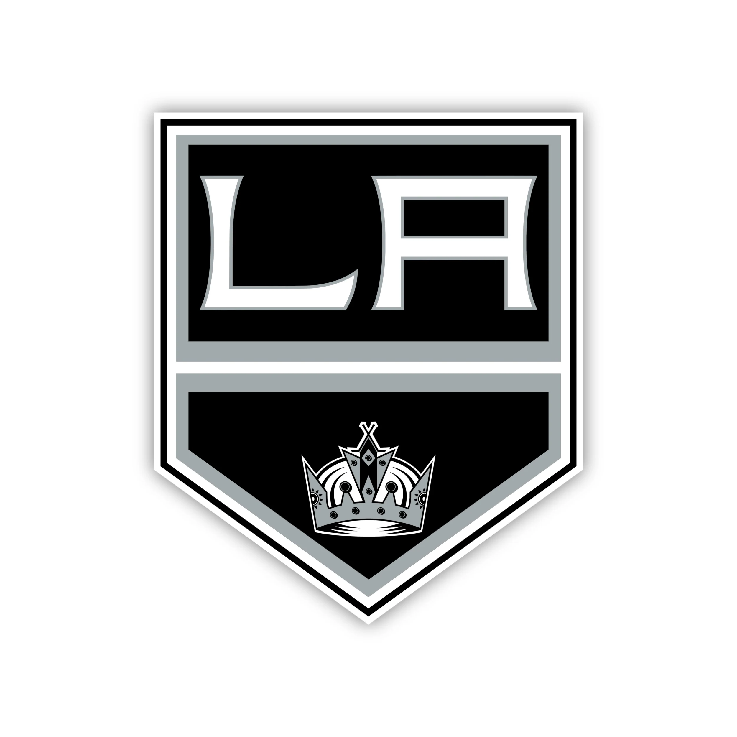 Los Angeles Kings - LA With Crown - Iron On DTF Transfer - Custom Size