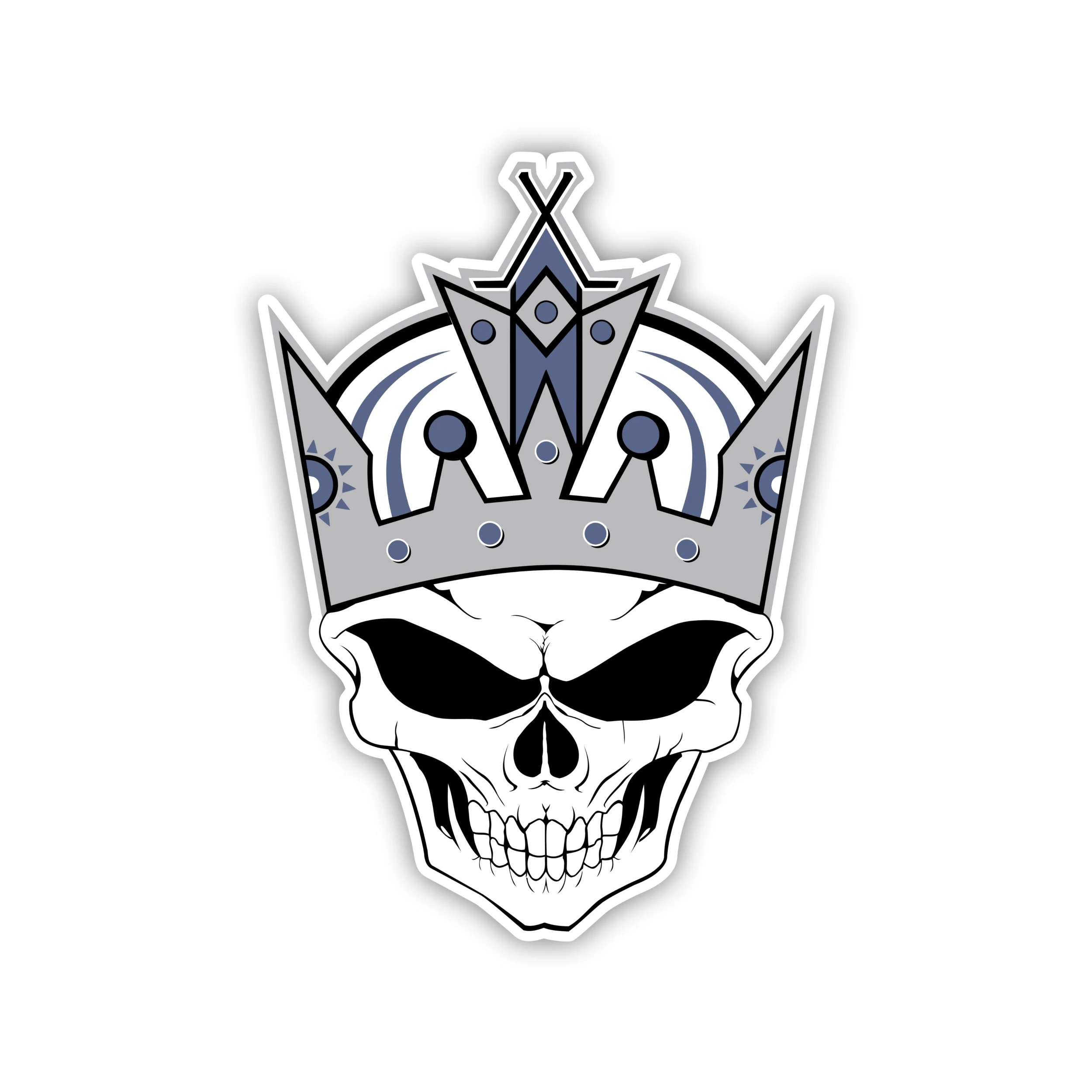 Los Angeles Kings - Skull - Iron On DTF Transfer - Custom Size