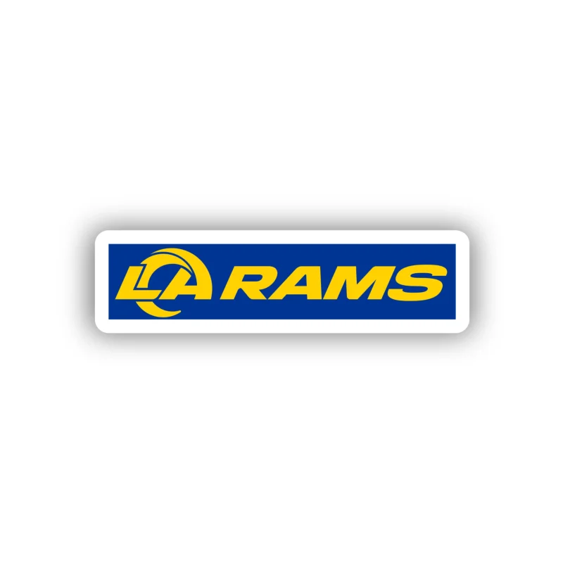 Los Angeles Rams - Blue with Yellow Lettering - Iron On DTF Transfer - Custom Size