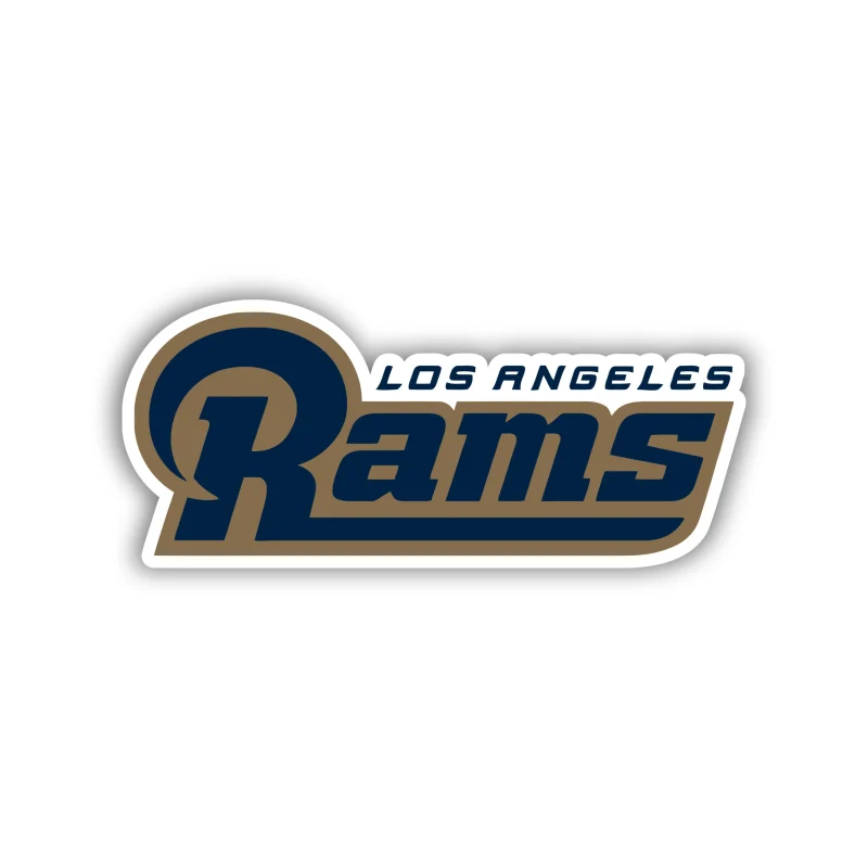 Los Angeles Rams - Lettering - Iron On DTF Transfer - Custom Size