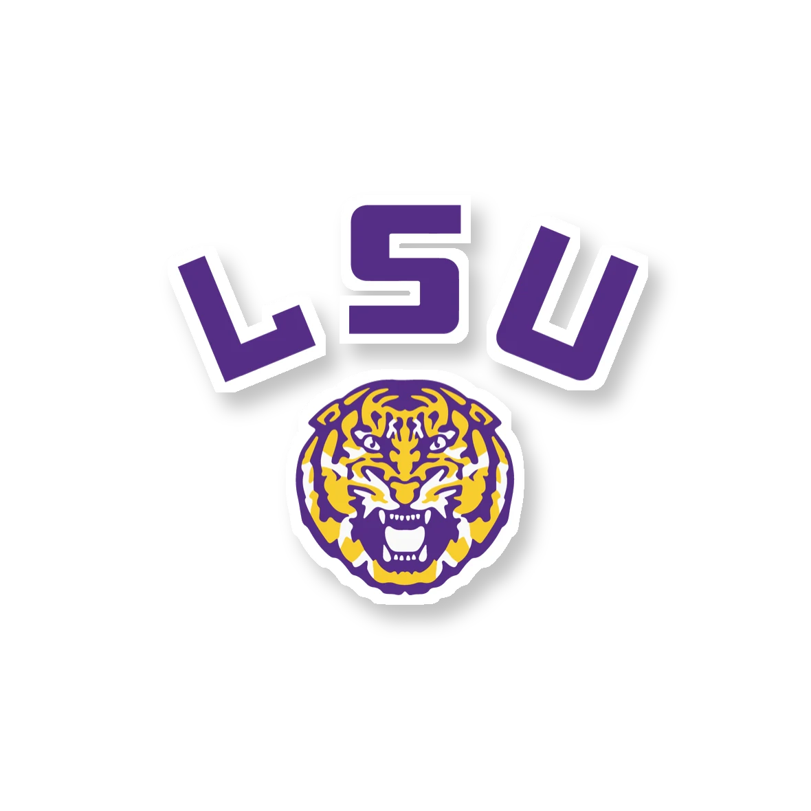 LSU Tigers - Logo 14 - Iron On DTF Transfer - Custom Size