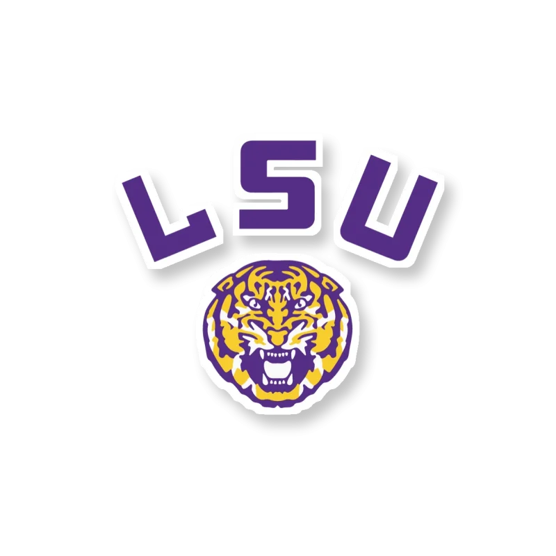 LSU Tigers - Logo 14 - Temporary Tattoo